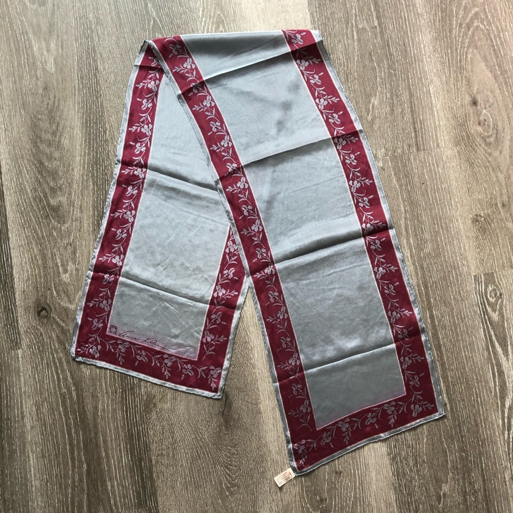 Vintage Silk Long Anne Klein Scarf